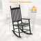 Acacia Wood Rocking Chair with Ergonomic Seat & Gentle Rocking Motion